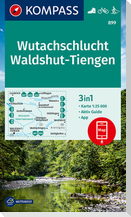 KOMPASS Wanderkarte 899 Wutachschlucht, Waldshut, Tiengen 1:25.000