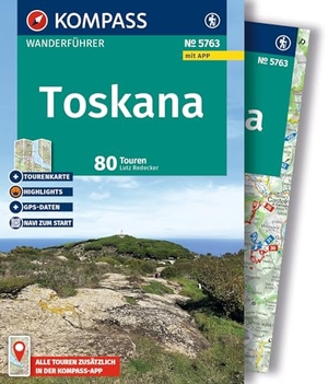 Redecker, Lutz. KOMPASS Wanderführer Toskana, 80 Touren mit Extra-Tourenkarte - mit Touren und GPS-Daten in der KOMPASS-App. Kompass Karten GmbH, 2026.