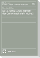 Das Beschlussmängelrecht der GmbH nach dem MoPeG