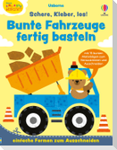 Kleine Kreativ-Werkstatt: Schere, Kleber, los! Bunte Fahrzeuge fertig basteln