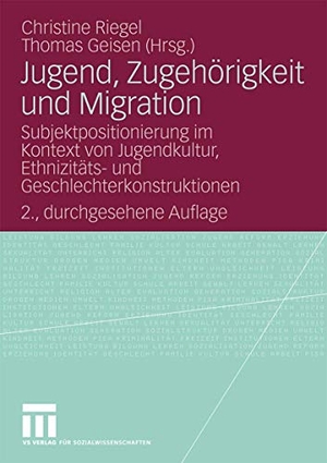 Geisen, Thomas / Christine Riegel (Hrsg.). Jugend, Zugehörigkeit und Migration - Subjektpositionierung im Kontext von Jugendkultur, Ethnizitäts- und Geschlechterkonstruktionen. VS Verlag für Sozialwissenschaften, 2009.