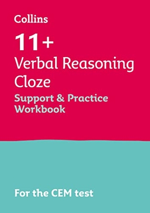 Collins 11 / Teachitright. Collins 11+ - 11+ Verbal Reasoning Cloze Support and Practice Workbook - For the Cem 2021 Tests. HarperCollins UK, 2022.