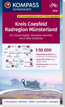 KOMPASS Fahrradkarte 3219 Kreis Coesfeld - Radregion Münsterland mit Knotenpunkten 1:50.000