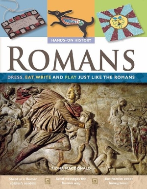 Macdonald, Fiona. Romans: Dress, Eat, Write, and Play Just Like the Romans. Crabtree Publishing Company, 2008.