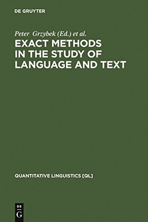 Köhler, Reinhard / Peter Grzybek (Hrsg.). Exact Methods in the Study of Language and Text - Dedicated to Gabriel Altmann on the Occasion of his 75th Birthday. De Gruyter Mouton, 2007.