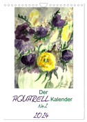 Der Aquarell-Kalender No.2 (Wandkalender 2024 DIN A4 hoch), CALVENDO Monatskalender