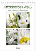 Strahlendes Weiß Blütenbilder (Tischkalender 2025 DIN A5 hoch), CALVENDO Monatskalender