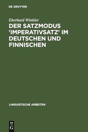 Winkler, Eberhard. Der Satzmodus 'Imperativsatz' im Deutschen und Finnischen. De Gruyter, 1989.