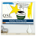 Radio Nostalgie - QSL-Karten von Radiostationen aus aller Welt (hochwertiger Premium Wandkalender 2025 DIN A2 quer), Kunstdruck in Hochglanz