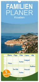 Familienplaner 2025 - Kroatien, Terminplaner mit 5 Spalten (Wandkalender, 21 x 45 cm) CALVENDO