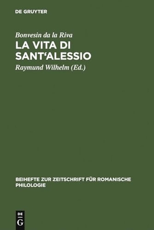 Wilhelm, Raymund (Hrsg.). La Vita di Sant'Alessio - Edizione secondo il codice Trivulziano 93. De Gruyter, 2006.