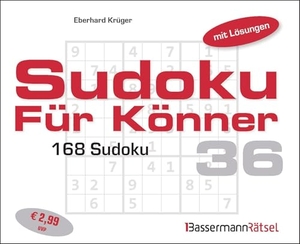 Krüger, Eberhard. Sudoku für Könner 36 (5 Exemplare à 2,99 EUR). Bassermann, Edition, 2026.