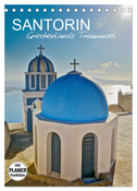 Santorin - Trauminsel Griechenlands (Tischkalender 2024 DIN A5 hoch), CALVENDO Monatskalender