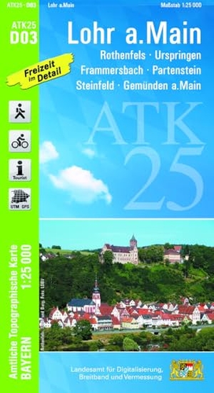 Landesamt für Digitalisierung, Breitband und Vermessung (Hrsg.). ATK25-D03 Lohr a.Main (Amtliche Topographische Karte 1:25000) - Rothenfels, Urspringen, Frammersbach, Partenstein, Steinfeld, Gemünden a.Main. LDBV Bayern, 2026.