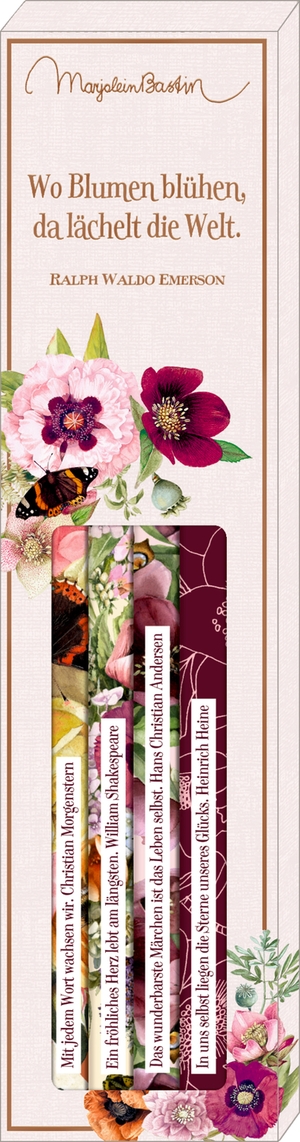 Bleistift-Set mit Sprüchen - Blütenzauber - Marjolein Bastin. Coppenrath, 2023.