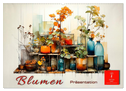 Blumen Präsentation (Wandkalender 2024 DIN A2 quer), CALVENDO Monatskalender