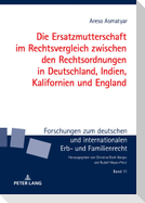 Die Ersatzmutterschaft im Rechtsvergleich zwischen den Rechtsordnungen in Deutschland, Indien, Kalifornien und England