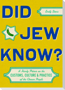 Did Jew Know?