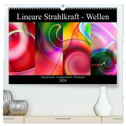 Lineare Strahlkraft - Wellen, Digitale Kunst (hochwertiger Premium Wandkalender 2024 DIN A2 quer), Kunstdruck in Hochglanz