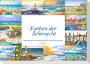 Farben der Sehnsucht - Landschaftsmalerei mit Impressionen von Küsten, Häfen und Meer (Wandkalender 2023 DIN A2 quer)