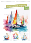 Segeln und Regatta (Wandkalender 2024 DIN A3 hoch), CALVENDO Monatskalender
