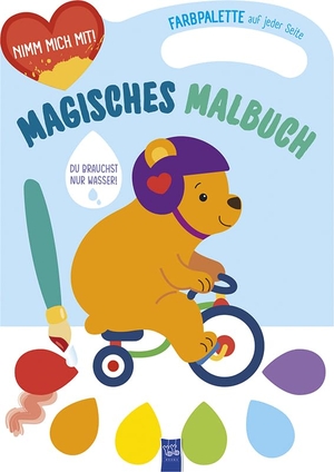 Magisches Malbuch - Cover blau (Bär). Yo Yo Books, 2024.