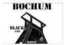 Bochum Black and White (Tischkalender 2024 DIN A5 quer), CALVENDO Monatskalender