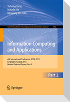 Information Computing and Applications