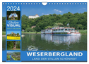 WESERBERGLAND - Land der stillen Schönheit (Wandkalender 2024 DIN A4 quer), CALVENDO Monatskalender