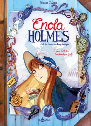 Blasco, Serena / Desirée Schneider. Enola Holmes (Comic). Band 2 - Der Fall der linkshändigen Lady. Splitter Verlag, 2024.
