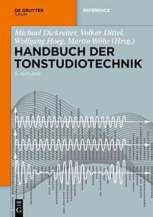 Dickreiter, Michael / Volker Dittel et al (Hrsg.). Handbuch der Tonstudiotechnik. 2 Bände. Gruyter, de Saur, 2023.