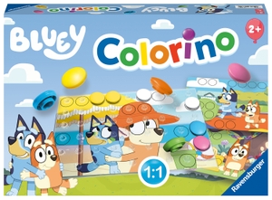 Ravensburger 22684 Bluey Colorino - Farb-Steckspiel für Kinder ab 2 Jahre, Klassiker zum Farbenlernen mit den Serienhelden der beliebten Vorschulserie. Ravensburger Spieleverlag, 2024.