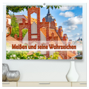 Meißen und seine Wahrzeichen (hochwertiger Premium Wandkalender 2025 DIN A2 quer), Kunstdruck in Hochglanz