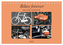 Bikes forever (Tischkalender 2024 DIN A5 quer), CALVENDO Monatskalender