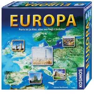 Burkhardt, Günter. Europa - Familienspiel für 2 - 6 Spieler ab 10 Jahren. Franckh-Kosmos, 2016.