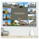 Freiberg Impressionen (hochwertiger Premium Wandkalender 2024 DIN A2 quer), Kunstdruck in Hochglanz