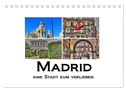 Madrid eine Stadt zum Verlieben (Tischkalender 2024 DIN A5 quer), CALVENDO Monatskalender