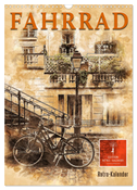 Fahrrad - Retro-Kalender (Wandkalender 2025 DIN A3 hoch), CALVENDO Monatskalender