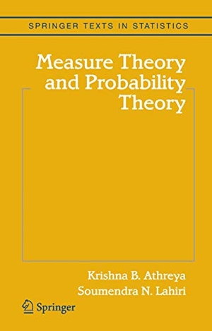 Lahiri, Soumendra N. / Krishna B. Athreya. Measure Theory and Probability Theory. Springer New York, 2006.