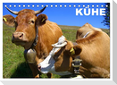 Kühe / Geburtstagskalender (Tischkalender 2024 DIN A5 quer), CALVENDO Monatskalender