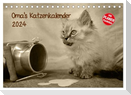 Oma's Katzenkalender 2024 (Tischkalender 2024 DIN A5 quer), CALVENDO Monatskalender