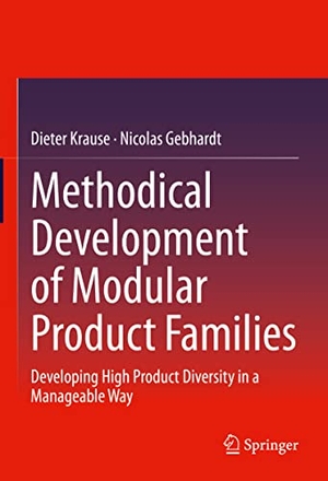 Gebhardt, Nicolas / Dieter Krause. Methodical Development of Modular Product Families - Developing High Product Diversity in a Manageable Way. Springer Berlin Heidelberg, 2023.