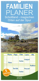 Familienplaner 2025 - Schottland - magischen Orten auf der Spur mit 5 Spalten (Wandkalender, 21 x 45 cm) CALVENDO