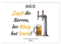 Bier - Lustige Sprüche und Grafiken (Wandkalender 2024 DIN A4 quer), CALVENDO Monatskalender