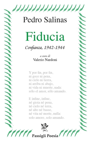 Salinas, Pedro. Fiducia. Passigli, 2026.