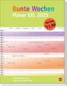 Bunte Wochen Planer XXL 2025