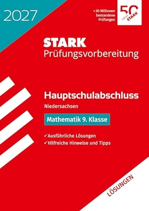 STARK Lösungen zu Mathematik 9. Klasse - Hauptschulabschluss 2027 Niedersachsen - Prüfungsvorbereitung. Stark Verlag GmbH, 2026.