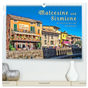 Malcesine und Sirmione, Schönheiten am Gardasee (hochwertiger Premium Wandkalender 2025 DIN A2 quer), Kunstdruck in Hochglanz