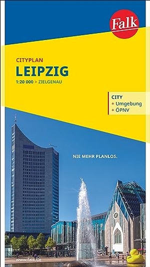 Falk Cityplan Leipzig 1:18.000. Mairdumont, 2023.