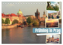 Frühling in Prag (Tischkalender 2025 DIN A5 quer), CALVENDO Monatskalender
